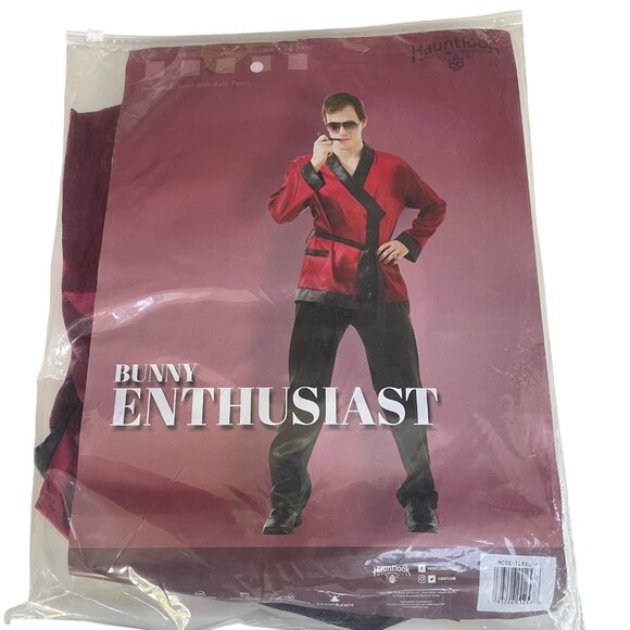Hauntlook Bunny Enthusiast Costume Sz XL Hugh Heffner Playboy Halloween - Picture 3 of 5
